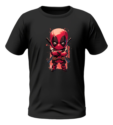 Franela Deadpool & Wolverine Algodon Caballero Dama Niños