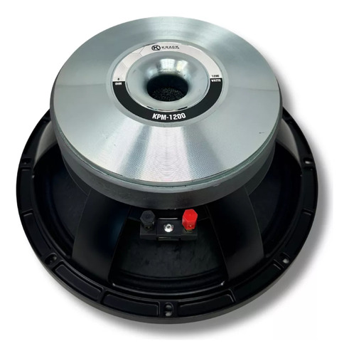 Medio Rango 12puLG Krack Audio Kpm-1200 1200watts Profesiona Color Negro