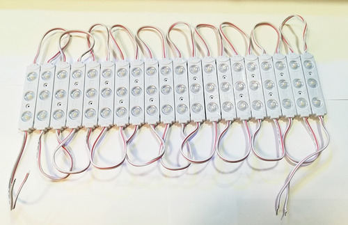 Imagen 2 de 8 de Modulos 2835 Led Azul Ip65 L Exterior 12v Ideal Carteleria!