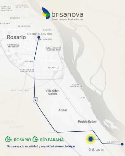 Terreno En Venta Pueblo Esther Barrio Cerrado Brisanova 300m2 Gas Natural Habilitado