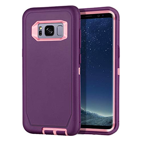 Funda Para Galaxy S8 Sm-g950u Morado/rosa-02