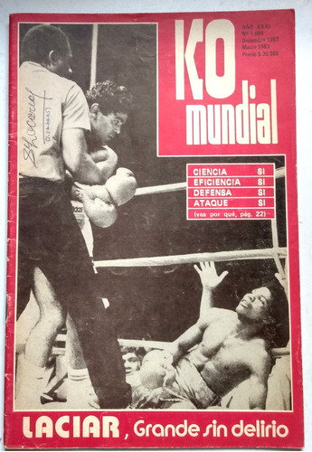 Ko Mundial Santos Laciar 1983 Box Boxeo García Márquez