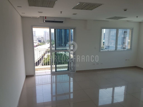 Imagem 4 de 8 de Conjunto Comercial De 38m², Com Ar-condicionado, Vão Livre, Banheiro, Sacada, 1 Vaga - Água Branca - Cf64968