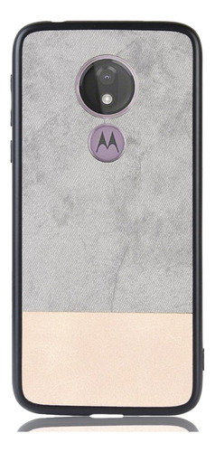 Carcasa Bicolor Ecocuero Para Moto G7