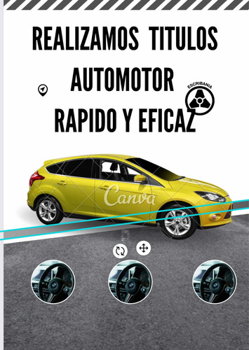 Imagen 5 de 5 de Títulos Automotores Y Carta Poder. Escribana Tramite Rapido