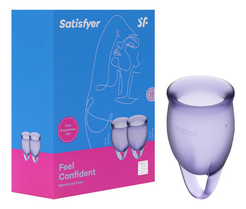 Coletor Menstrual Kit Com 2 15~20ml Feel Confident Satisfyer