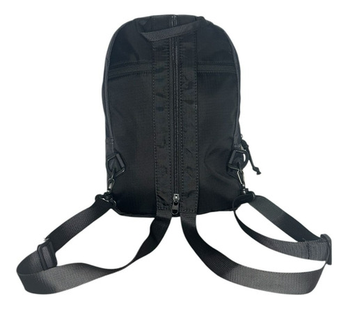 Mochila Bandolera Morral Urbana Hombre Color Azul Marino Diseño De La Tela Liso