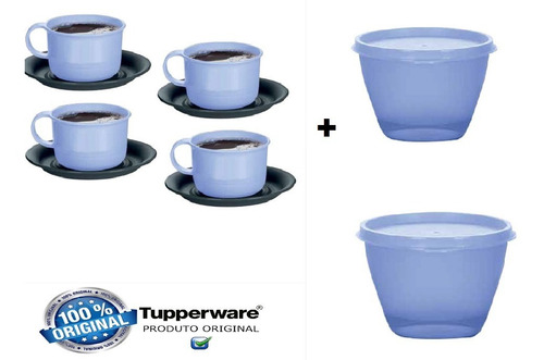 Tupperware Pda 01/2021 Kit 06pçs Café Da Manhã - Novo