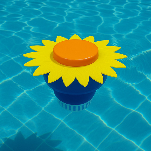 Clorador Flutuante De Pastilha Cloro Para Piscina Margarida