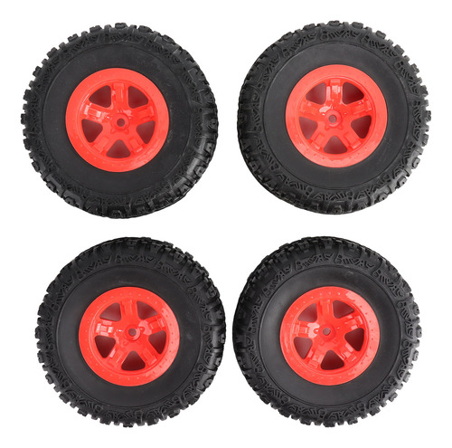 Ruedas De Camión Red Red Rc Short Course 4 Piezas Y Neumátic