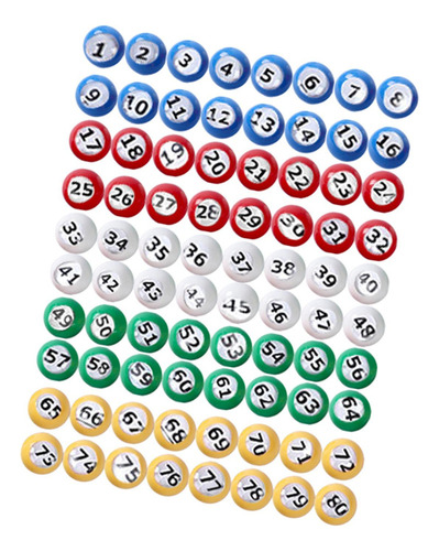 Yn Bolas De Números Para Máquina De Lotería De Juegos 1 A 80