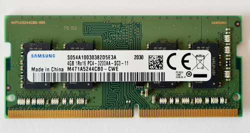 Memoria Ram Samsung Para Portátil 4gb Sdram Ddr4 2666v