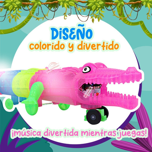 Cocodrilo Juguete Interactivo Con Luces Sonido Y Movimiento
