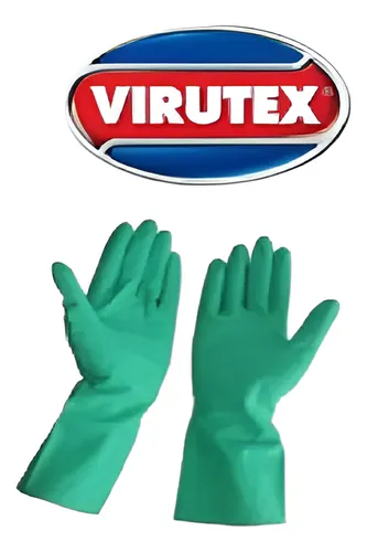 Guantes Virutex Nitrilo Verde Talla L 1 Par
