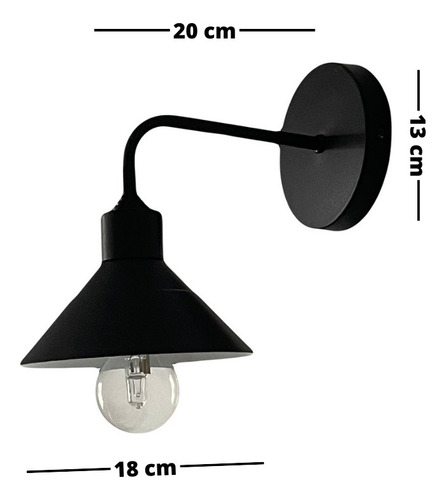 Imagen 2 de 5 de Lámpara Galponera Höllsen Con Aplique De Pared