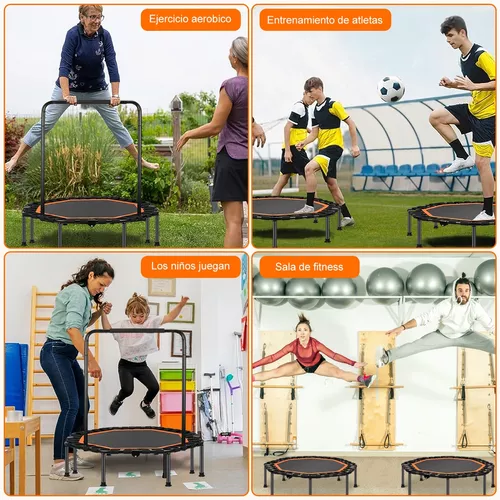 Trampolín para adultos, Trampolín hexagonal para niños adultos Fitness  Trampolín para niños Eficiencia maximizada