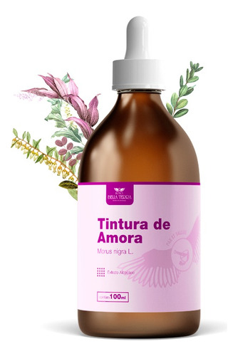 Tintura De Amora Botica Bella Terra, 100ml. Sabor Característico
