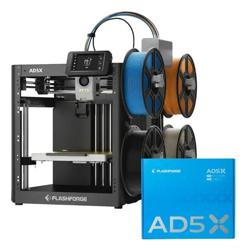  Impressora 3d Flashforge Ad5x, C/combo E Fechamento Preto - R$ 3.399