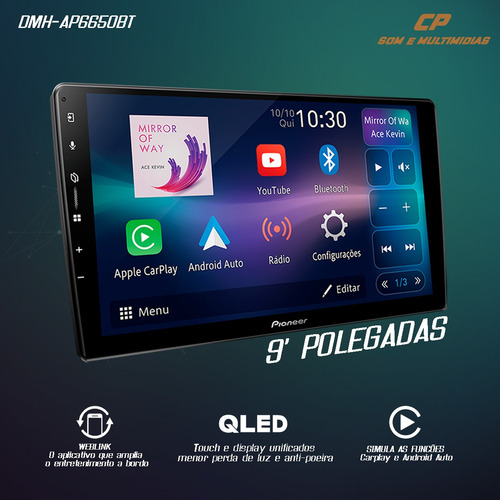 Multimidia Pioneer Pajero Dakar 9p Carplay Android