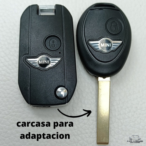 Carcasa Llave Control Mini Cooper Dos Botones Adaptación