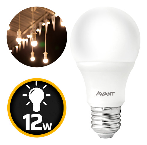 Lâmpada Led 12w Bulbo Soquete E27 Bivolt Casa Comércio