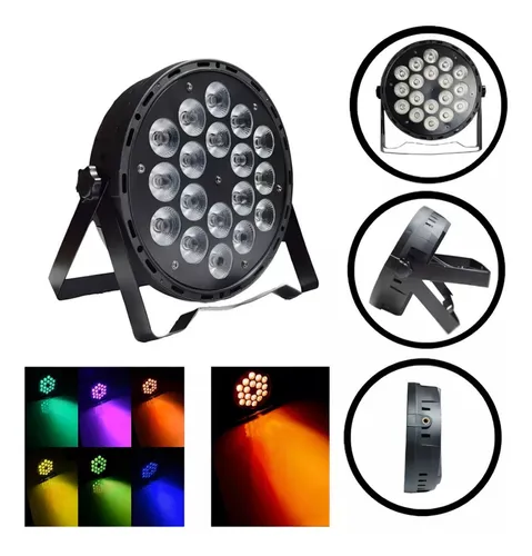 Foco Luces Par 18 Led Rgb Showtech Fiesta Luces Disco