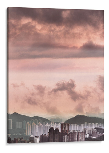 Canvas Lab Cuadro Cielo Rosado En Hong Kong 40x30