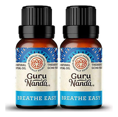 Aromaterapia Aceites - Gurunanda Breathe Easy Essential Oil 