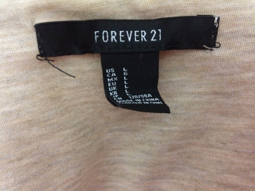 Remera Musculosa Marca Forever 21 Con Flecos