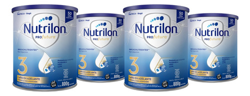 Leche En Polvo Nutrilon Profutura 3 En Lata 800g Pack X 4