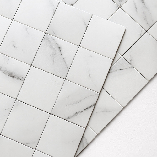 Azulejos De Pared Autoadhesivos Mármol Blanco 5 Mmg