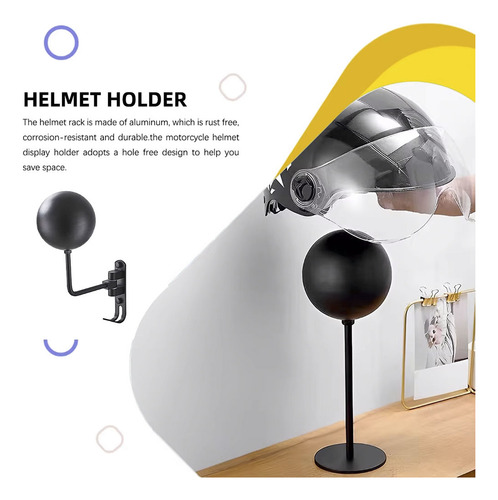 Soporte Para Casco De Motocicleta De Pared Multiusos