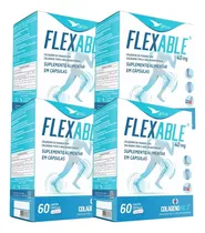 Comprar 4 Colágeno Tipo 2 Flexable - 60 Caps. Global Suplementos 