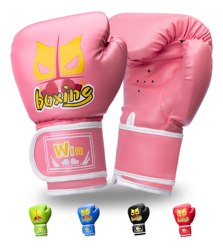 Aryjmz Guantes De Boxeo Para Nios, Guantes De Boxeo De 6 Onz