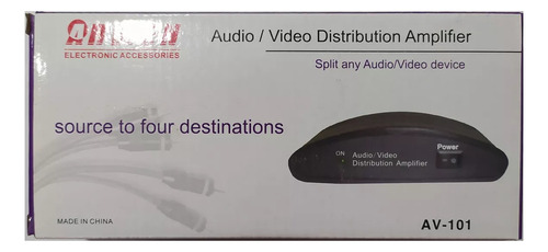 Amplificador Distribudor Audio/video 1x4 Rca 