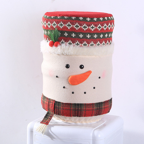 J Cubierta De Tela For Cubo De Dispensador De Agua Navideño