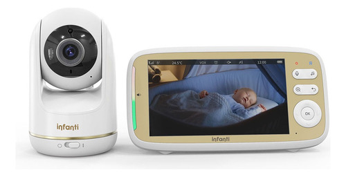 Video Monitor 803 Infanti Blanco Con Camara Giratoria Blanco