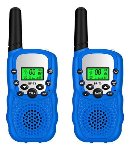 2pz Azul T3 2-way Radios Walkie Talkie Niños Con 22 Canal