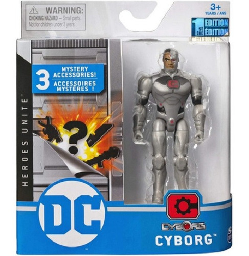 Figura Accion Dc 10cm Articulado Cyborg Heroes Liga Justicia