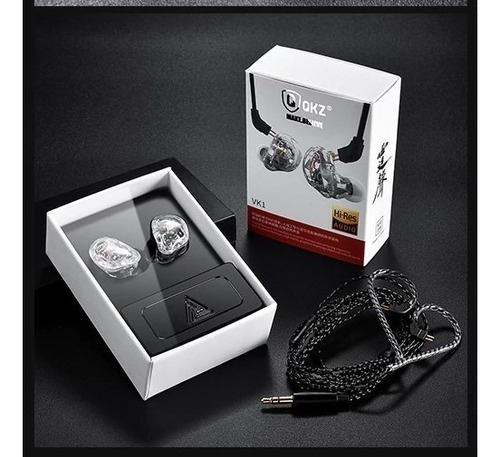 Fone Qkz Vk1 In Ear Retorno De Palco Sem Com Case
