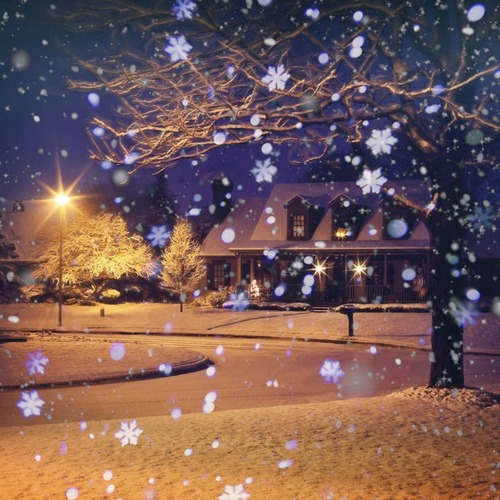 Proyector Luz Paisaje Navidad Móvil Luces Led