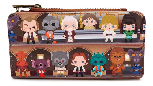 Cartera Plegable Loungefly X Star Wars Cantina Scene (multic