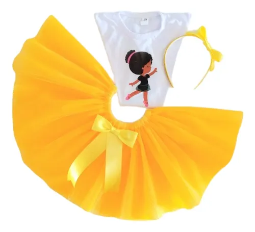 comprar Disfraz Conjunto Tutú Cumple Bailarina Nenas. Color A Elegir