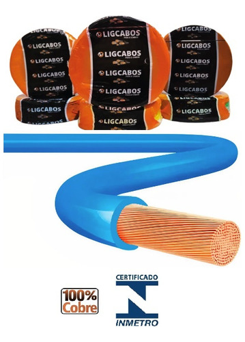 Rolo 10m Cabo Elétrico Flexível 1,5mm Unipolar 100% Cobre