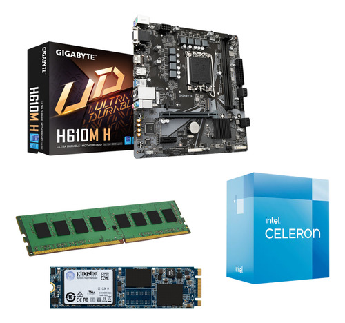 Kit Actualización Intel Celeron G6900 H610 Ddr5 8gb 2 Tb Kt