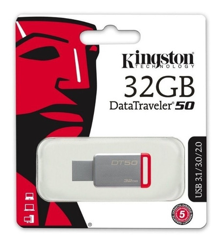 Pendrive Memoria Usb Kingston 32gb Usb 3.0 Original Tienda