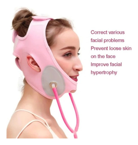 Faja Reductor De Papada Afinamiento Facial Con Triple Ajuste