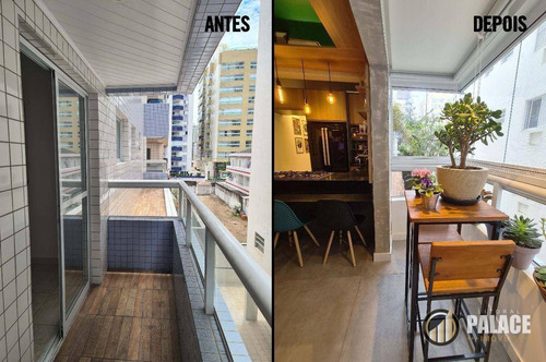 Imagem 10 de 30 de Apartamento Com 1 Dormitório À Venda, 51 M² Por R$ 320.000,00 - Vila Guilhermina - Praia Grande/sp - Ap3226