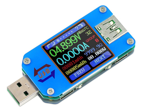 Medidor De Potencia Usb, Pantalla Lcd De Voltaje Y Corr...