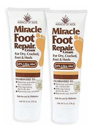 Cremas Para Pies - Miracle Foot Repair Cream | 60% Pure Aloe